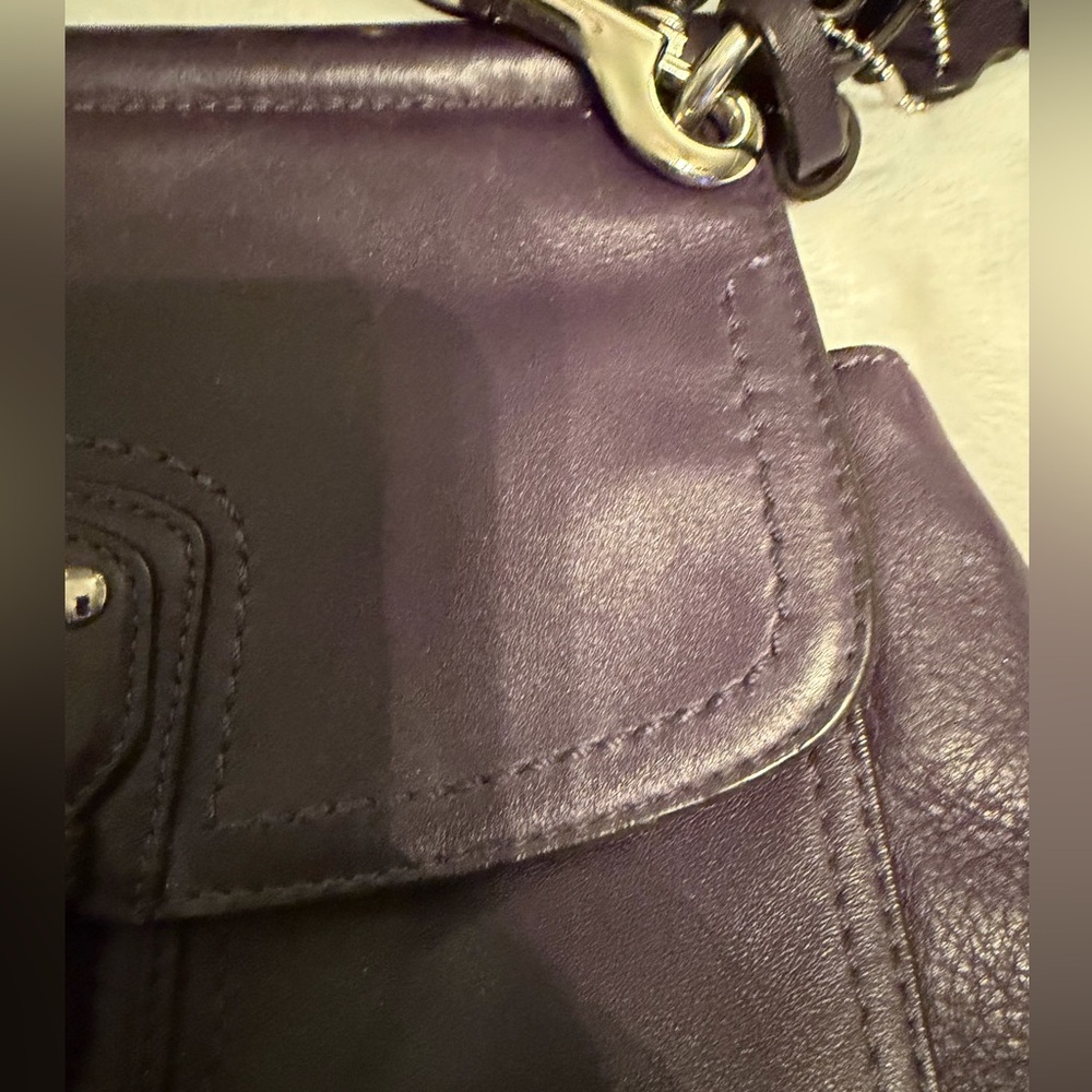 Vintage Coach Purple Women's Bag - Picture 2 of 11